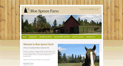 Desktop Screenshot of bluesprucestable.com
