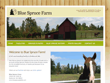 Tablet Screenshot of bluesprucestable.com